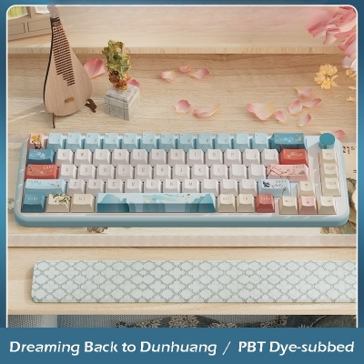 Dreaming Back to Dunhuang 104+34 / 54 Cherry Profile Keycap Set Cherry MX PBT Dye-subbed for Mechanical Gaming Keyboard